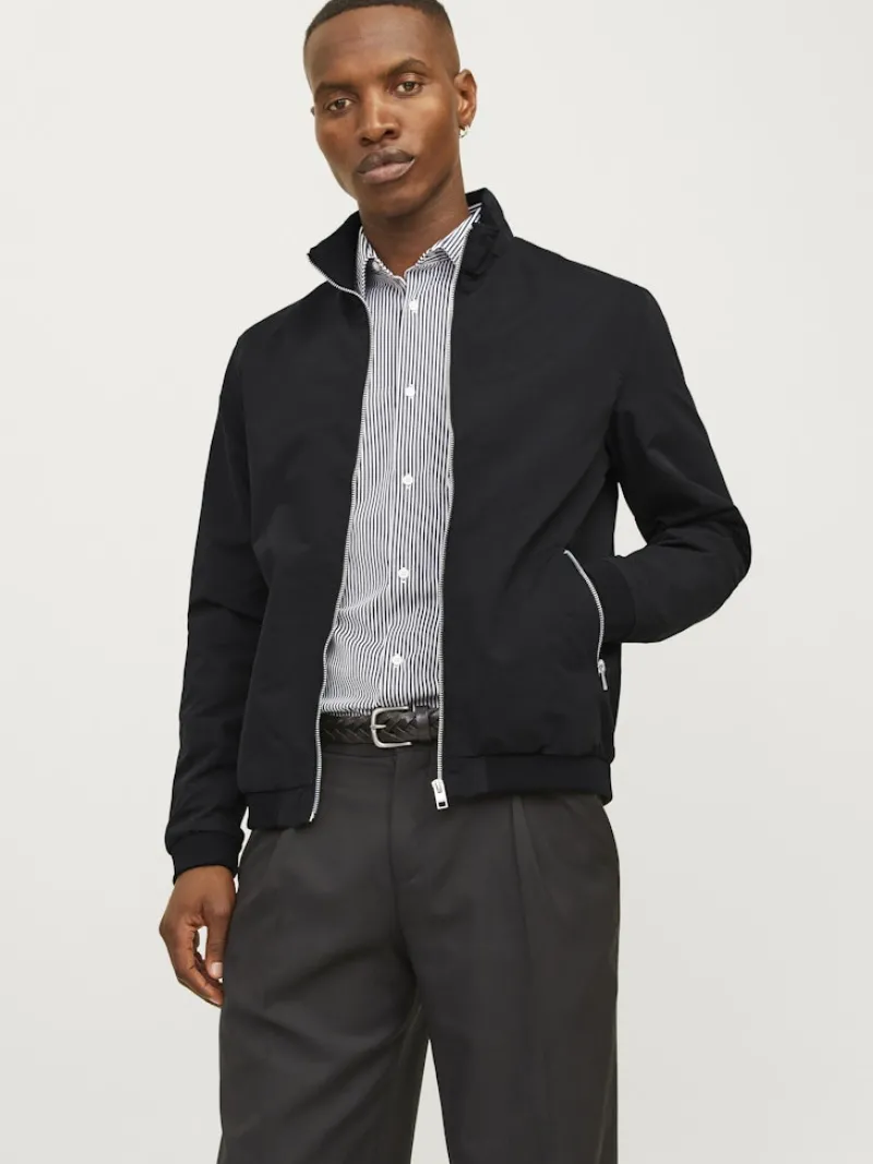 Jack & Jones Jacken*JJERUSH HARRINGTON BOMBER NOOS Black