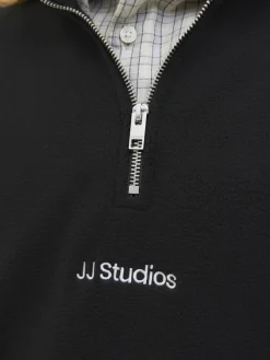 Jack & Jones Pullover & Sweatshirts*JJESOHO HALF ZIP FLEECE SN Black