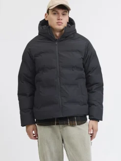 Jack & Jones Jacken*JJESOHO PUFFER HOOD SN Black