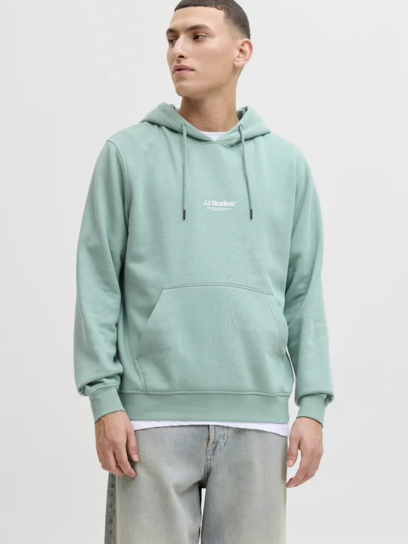 Jack & Jones Pullover & Sweatshirts*JJESOHO SWEAT HOOD NOOS mineral blue
