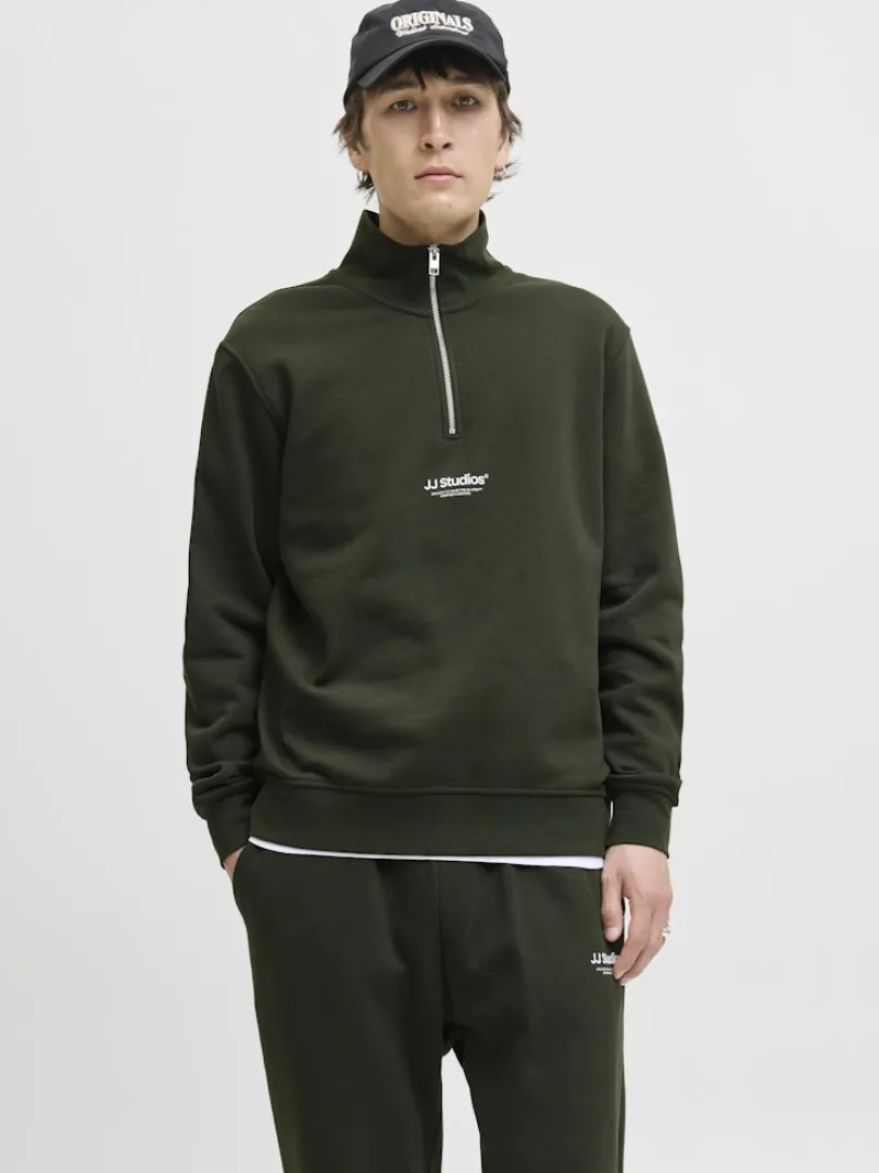 Jack & Jones Pullover & Sweatshirts*JJESOHO SWEAT QUARTER ZIP HN NOOS duffel bag
