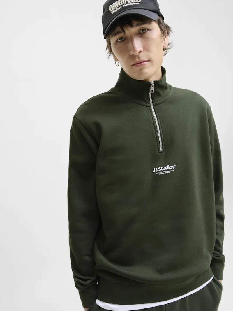 Jack & Jones Pullover & Sweatshirts*JJESOHO SWEAT QUARTER ZIP HN NOOS duffel bag