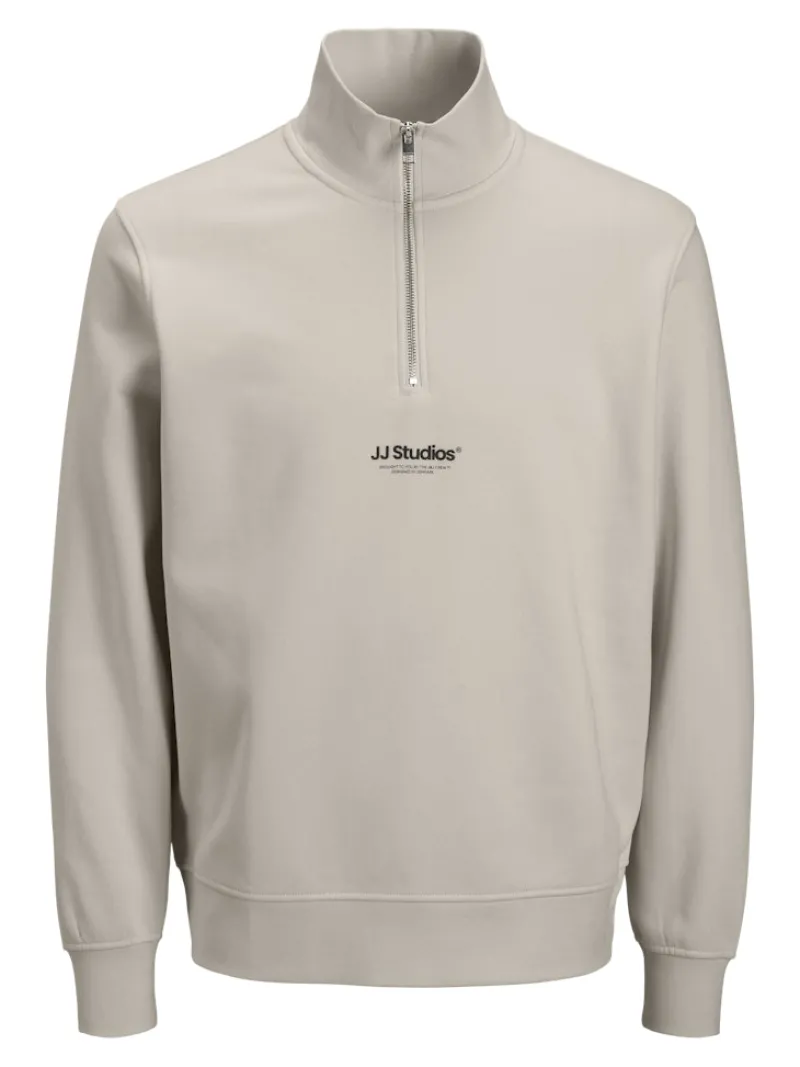 Jack & Jones Pullover & Sweatshirts*JJESOHO SWEAT QUARTER ZIP HN NOOS moonbeam