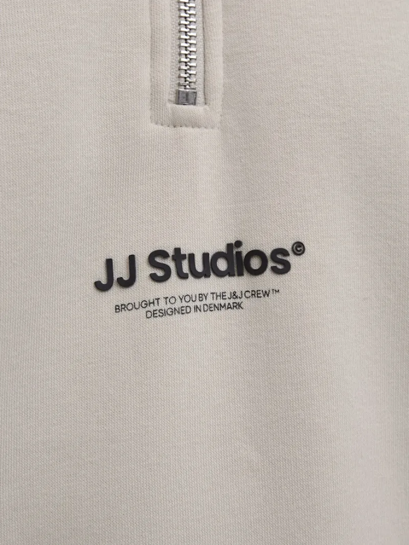 Jack & Jones Pullover & Sweatshirts*JJESOHO SWEAT QUARTER ZIP HN NOOS moonbeam