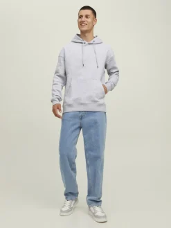 Jack & Jones Pullover & Sweatshirts*JJESTAR BASIC SWEAT HOOD NOOS Light Grey Melange