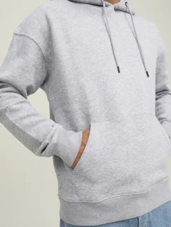 Jack & Jones Pullover & Sweatshirts*JJESTAR BASIC SWEAT HOOD NOOS Light Grey Melange