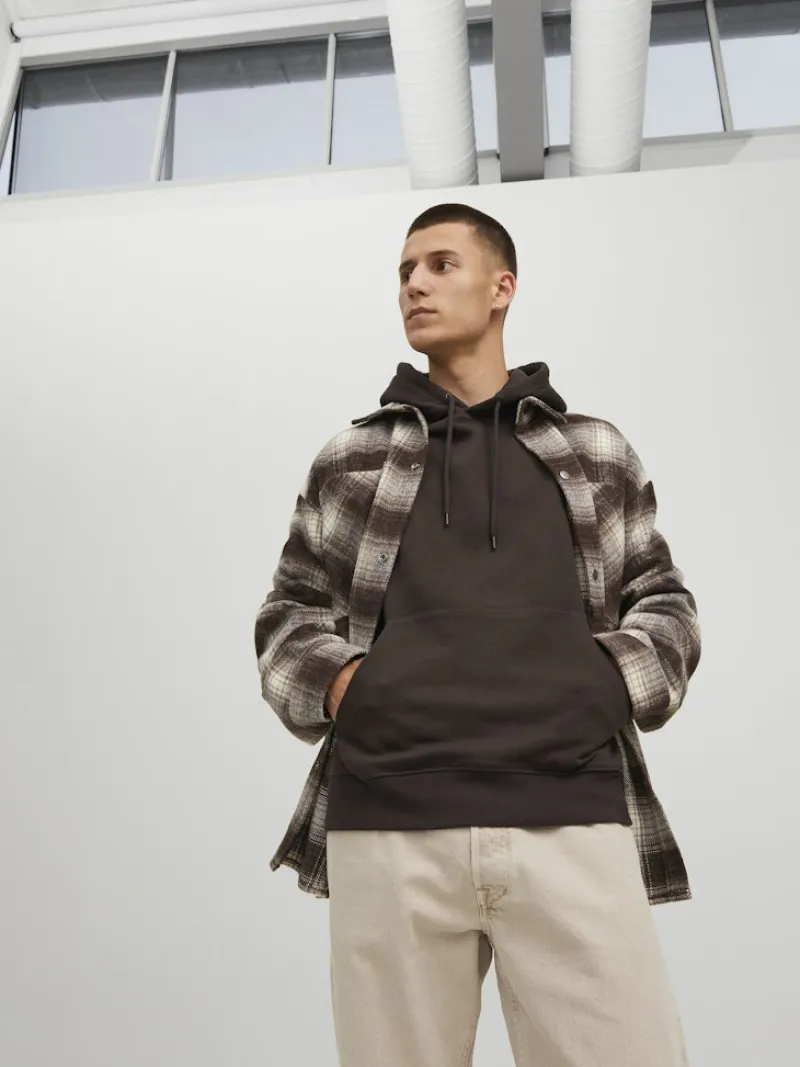 Jack & Jones Pullover & Sweatshirts*JJESTAR BASIC SWEAT HOOD NOOS mulch