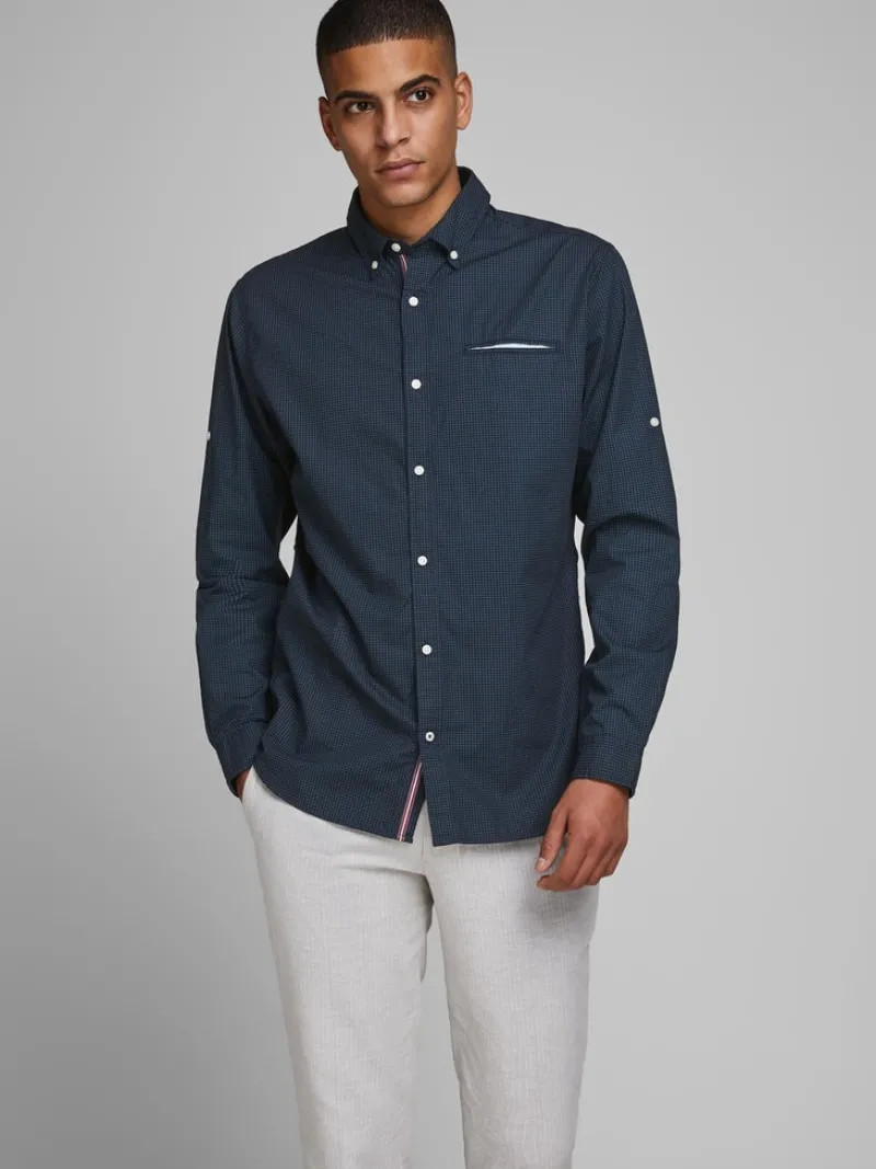 Jack & Jones Hemden*JJETAPE DETAIL SHIRT L/S S20 STS Navy Blazer