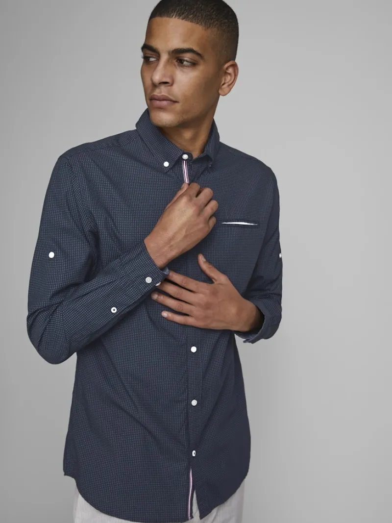 Jack & Jones Hemden*JJETAPE DETAIL SHIRT L/S S20 STS Navy Blazer