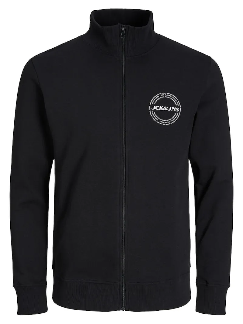 Jack & Jones Pullover & Sweatshirts*JJJAKE SWEAT ZIP HIGH NECK Black
