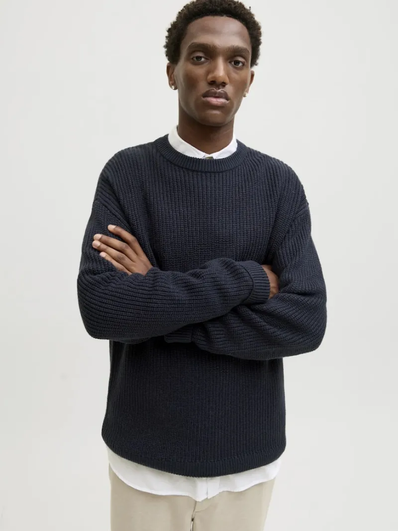 Jack & Jones Pullover & Sweatshirts*JJKAITO KNIT CREW NECK BF Sky Captain