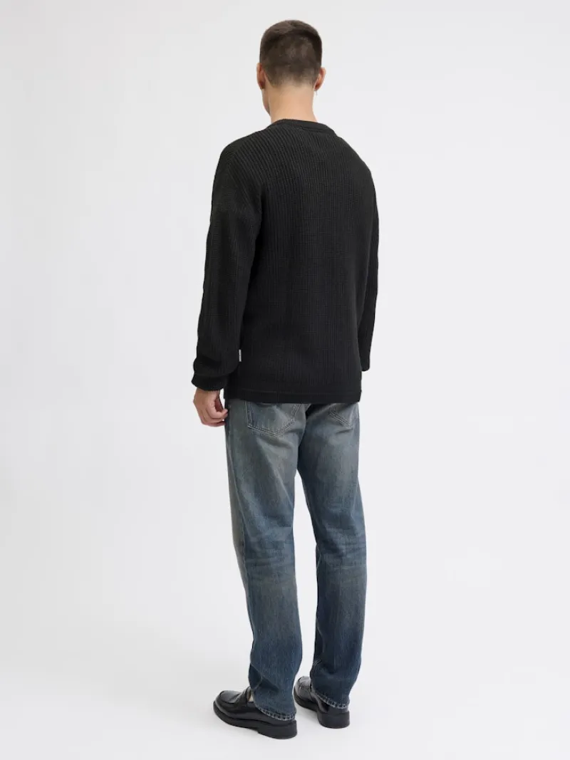 Jack & Jones Pullover & Sweatshirts*JJKAITO KNIT CREW NECK BF Black