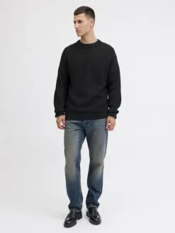 Jack & Jones Pullover & Sweatshirts*JJKAITO KNIT CREW NECK BF Black