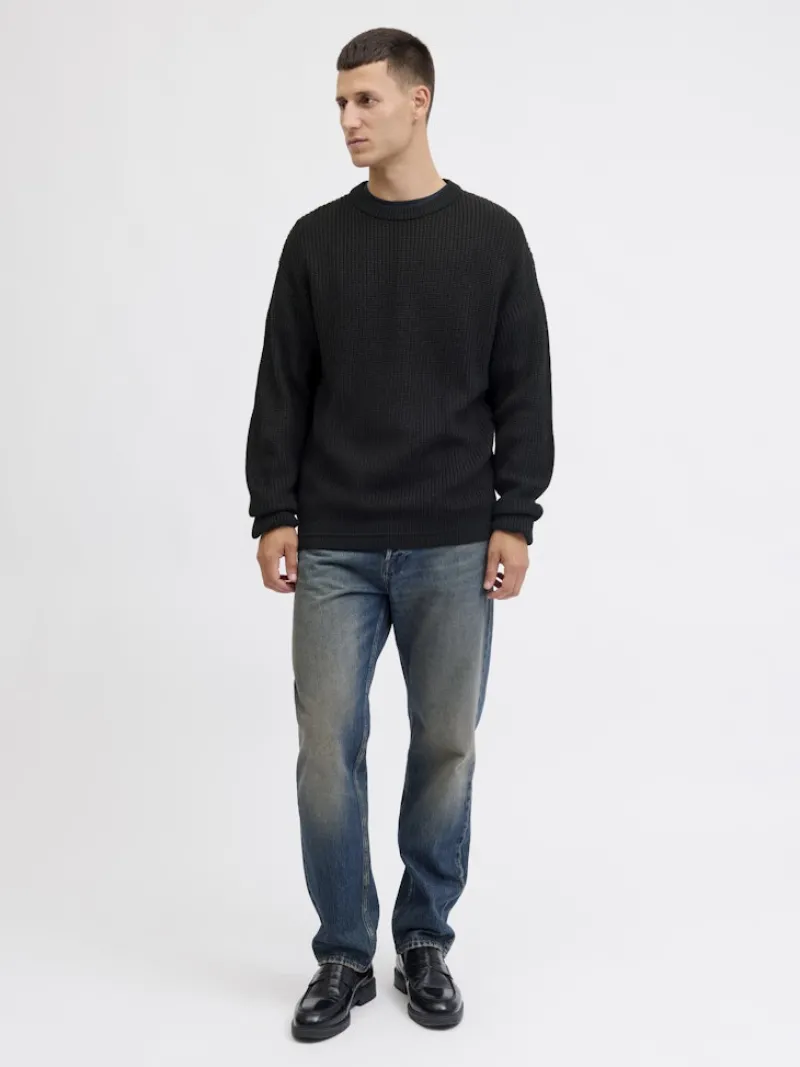 Jack & Jones Pullover & Sweatshirts*JJKAITO KNIT CREW NECK BF Black