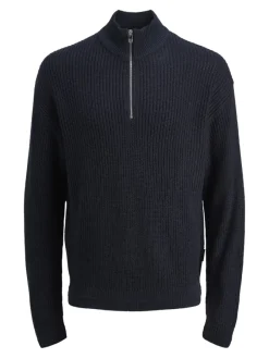 Jack & Jones Pullover & Sweatshirts*JJKAITO KNIT HALF ZIP BF Sky Captain