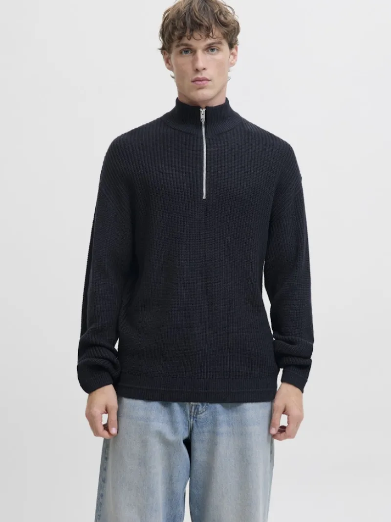 Jack & Jones Pullover & Sweatshirts*JJKAITO KNIT HALF ZIP BF Sky Captain