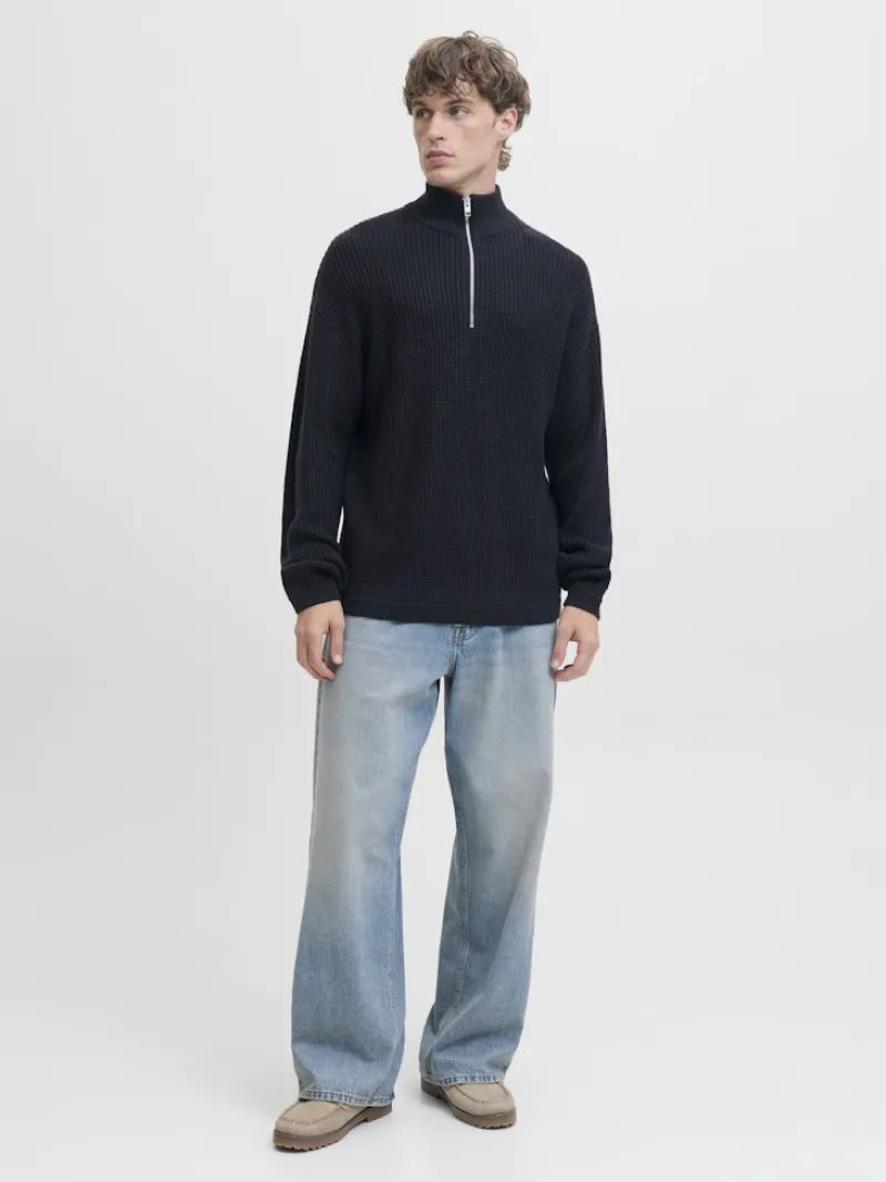 Jack & Jones Pullover & Sweatshirts*JJKAITO KNIT HALF ZIP BF Sky Captain