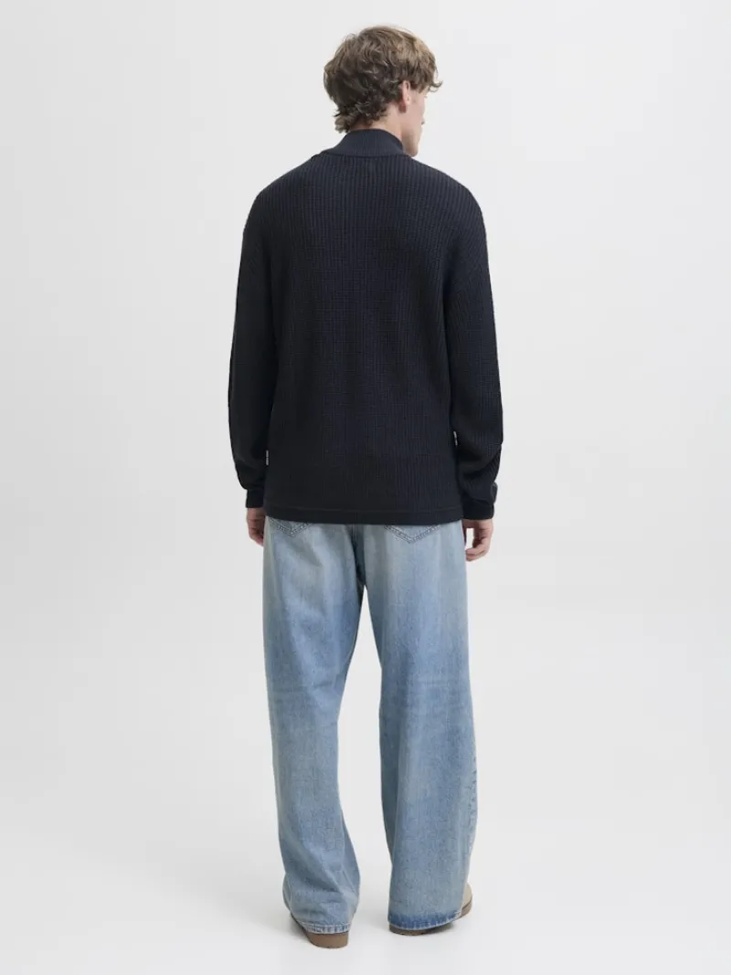 Jack & Jones Pullover & Sweatshirts*JJKAITO KNIT HALF ZIP BF Sky Captain