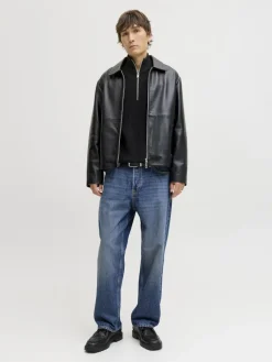 Jack & Jones Pullover & Sweatshirts*JJKAITO KNIT HALF ZIP BF Black