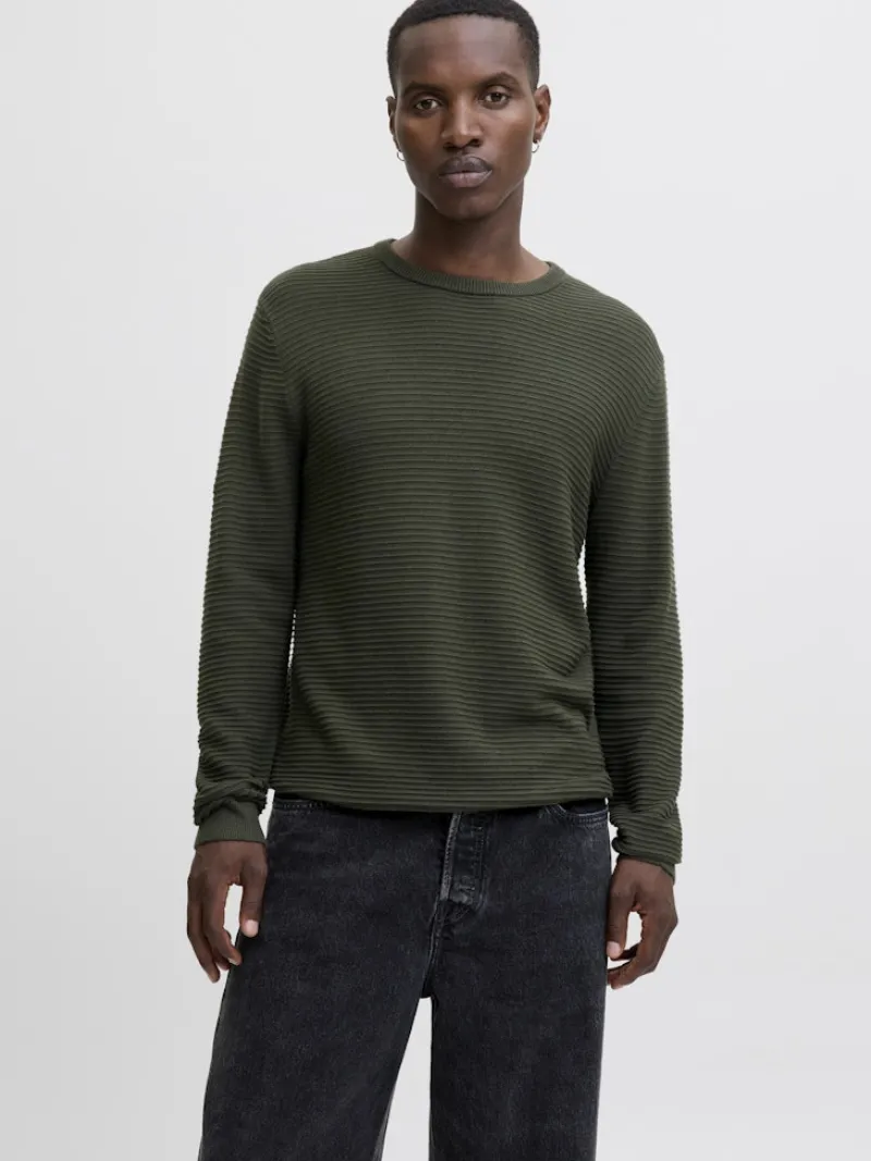 Jack & Jones Pullover & Sweatshirts*JJOTTO KNIT CREW NECK AW25 SN duffel bag