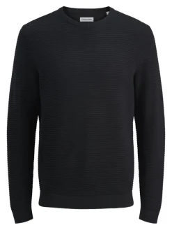 Jack & Jones Pullover & Sweatshirts*JJOTTO KNIT CREW NECK AW25 SN black1