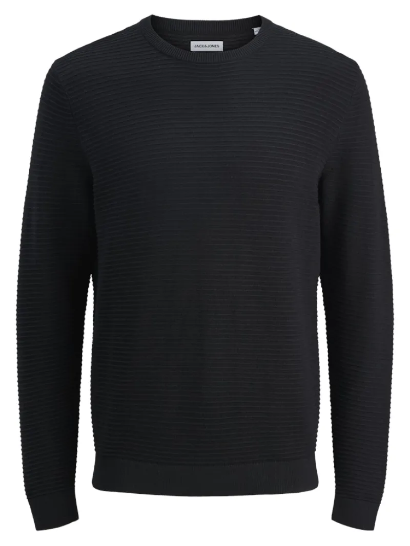 Jack & Jones Pullover & Sweatshirts*JJOTTO KNIT CREW NECK AW25 SN black1
