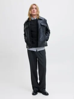 Jack & Jones Pullover & Sweatshirts*JJOTTO KNIT CREW NECK AW25 SN black1