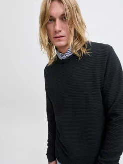 Jack & Jones Pullover & Sweatshirts*JJOTTO KNIT CREW NECK AW25 SN black1