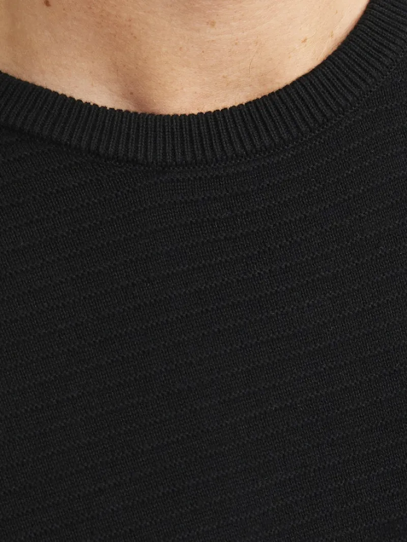 Jack & Jones Pullover & Sweatshirts*JJOTTO KNIT CREW NECK LN Black
