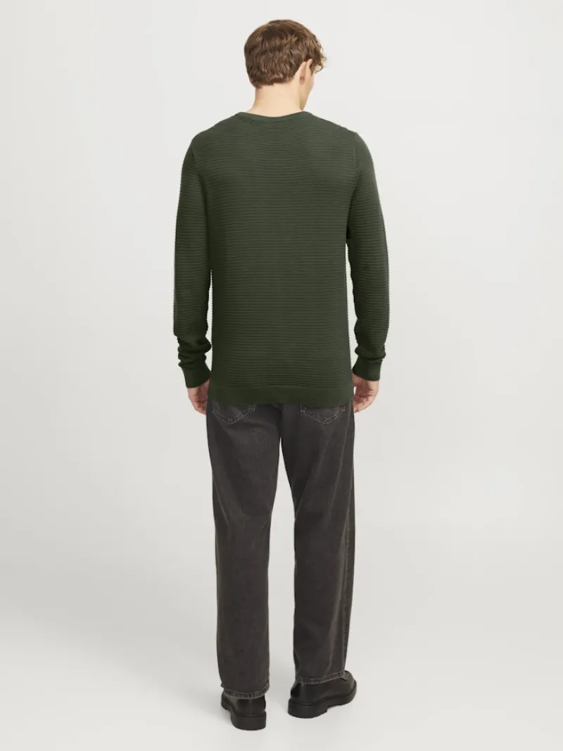Jack & Jones Pullover & Sweatshirts*JJOTTO KNIT CREW NECK LN kombu green