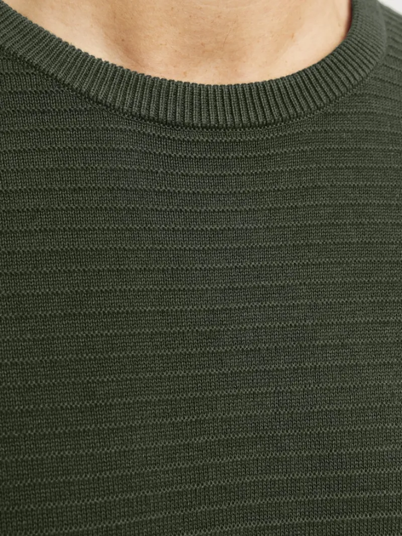Jack & Jones Pullover & Sweatshirts*JJOTTO KNIT CREW NECK LN kombu green