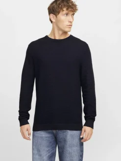 Jack & Jones Pullover & Sweatshirts*JJOTTO KNIT CREW NECK LN Sky Captain