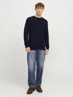 Jack & Jones Pullover & Sweatshirts*JJOTTO KNIT CREW NECK LN Sky Captain