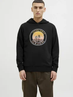 Jack & Jones Pullover & Sweatshirts*JJPALM SWEAT HOOD Black