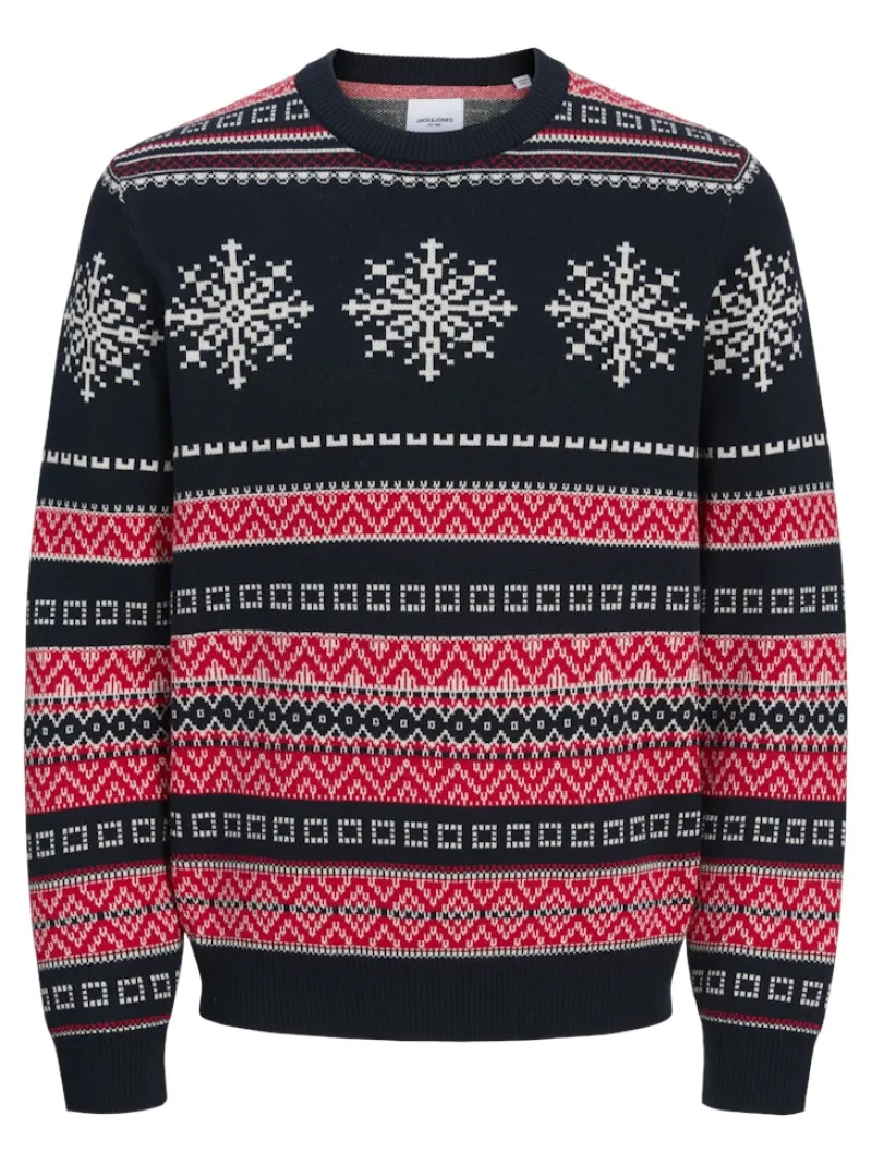 Jack & Jones Pullover & Sweatshirts*JJXMAS NOEL KNIT CREW NECK Sky Captain