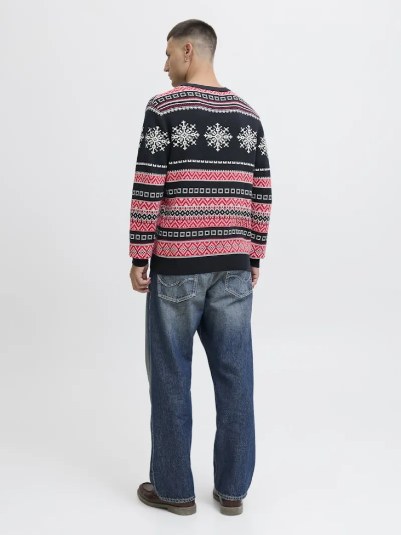 Jack & Jones Pullover & Sweatshirts*JJXMAS NOEL KNIT CREW NECK Sky Captain