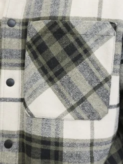 Jack & Jones Hemden*JJZAC TEDDY OVERSHIRT LS Dusty Olive
