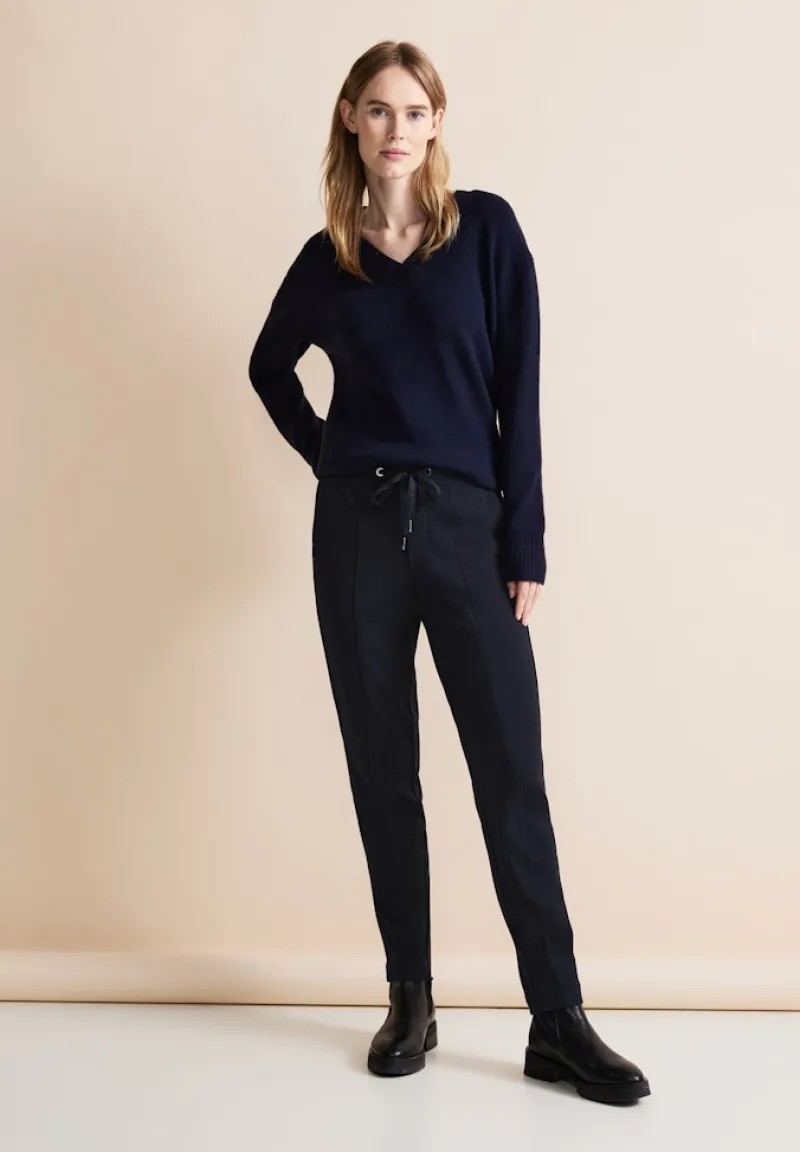 Street One Hosen*Joggpants Hose Loose Fit deep blue