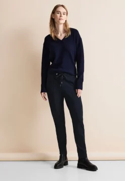Street One Hosen*Joggpants Hose Loose Fit deep blue