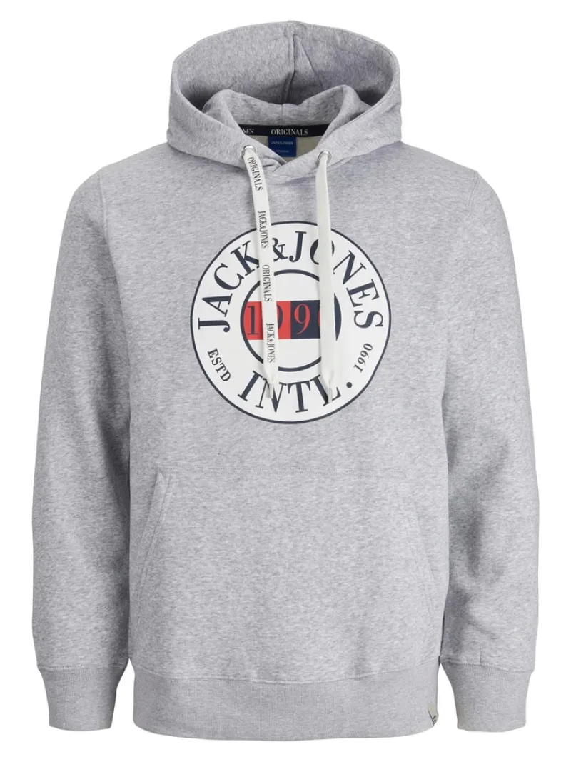Jack & Jones Pullover & Sweatshirts*JORINTERNATIONAL SWEAT HOOD LN Light Grey Melange