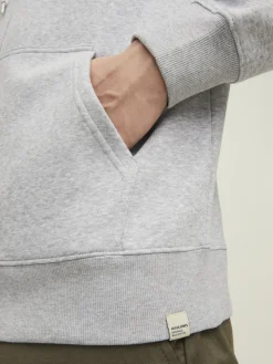 Jack & Jones Pullover & Sweatshirts*JORINTERNATIONAL ZIP SWEAT HOOD LN Light Grey Melange