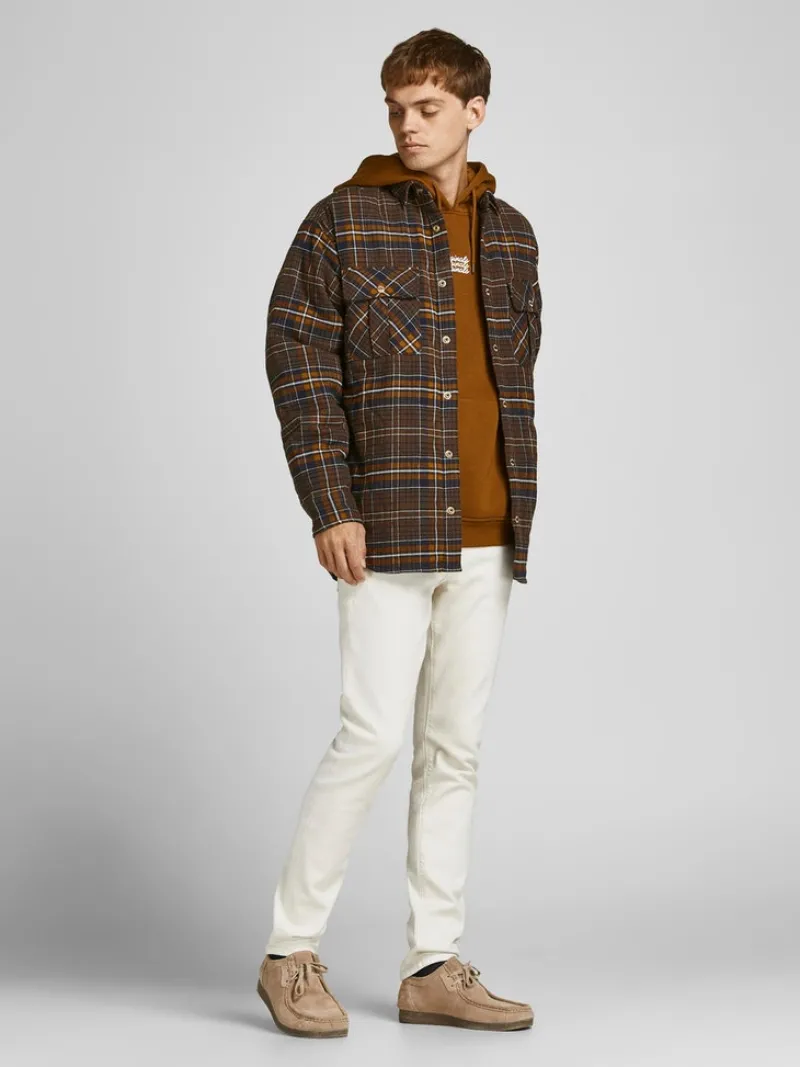 Jack & Jones Hemden*JORJAMES QUILTED OVERSHIRT LS LN Desert Palm
