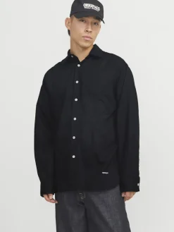 Jack & Jones Hemden*JORMARGATE OXFORD SHIRT LS BF LN Black