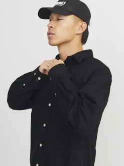 Jack & Jones Hemden*JORMARGATE OXFORD SHIRT LS BF LN Black