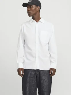 Jack & Jones Hemden*JORMARGATE OXFORD SHIRT LS BF LN white