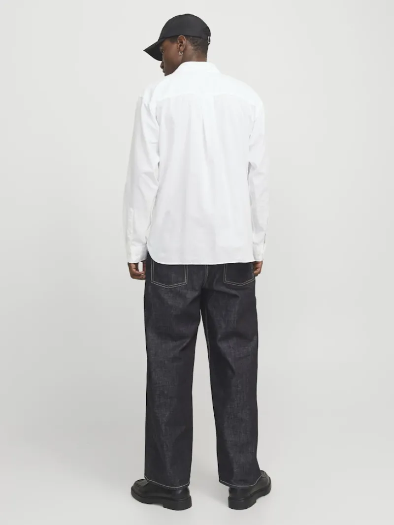 Jack & Jones Hemden*JORMARGATE OXFORD SHIRT LS BF LN white
