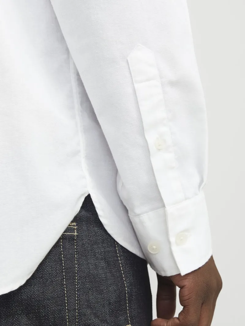 Jack & Jones Hemden*JORMARGATE OXFORD SHIRT LS BF LN white