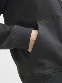 Jack & Jones Pullover & Sweatshirts*JORNORREBRO EMB SWEAT ZIP HOOD NOOS Black