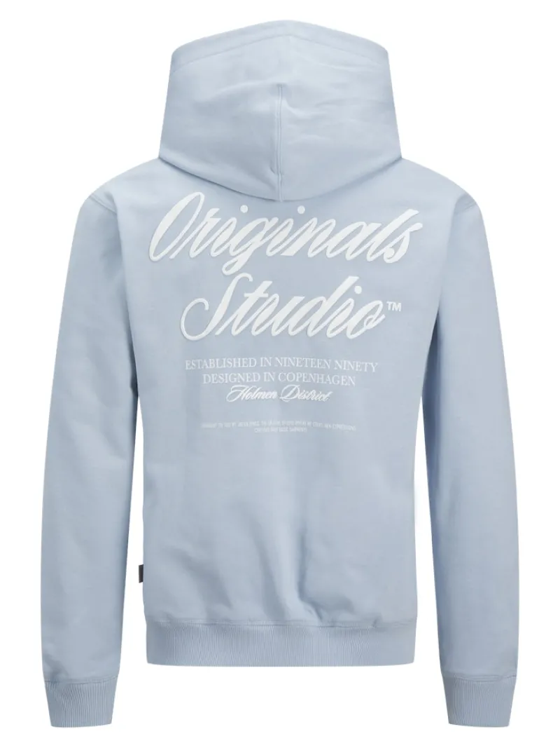Jack & Jones Pullover & Sweatshirts*JORNORREBRO TYPO BACK SWEAT HOOD SN skyway