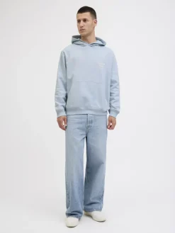 Jack & Jones Pullover & Sweatshirts*JORNORREBRO TYPO BACK SWEAT HOOD SN skyway